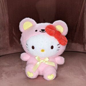 7.7" Hello Kitty Plush Cosplay Pink Bear Officially Licensed